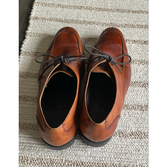 Cole Haan Men’s Dress Shoes Size 11 Brown Leather Square Toe Oxford Dress Shoe - Picture 4 of 7